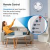 Commercial Cool 16 Wall Fan with Remote, White CCFWR16W